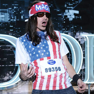 Photo of Magic Cyclops performing on American Idol.